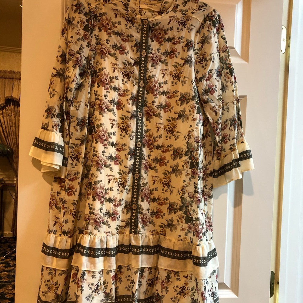 LADIES COTTON POLYESTER LONG SLEEVE DRESS